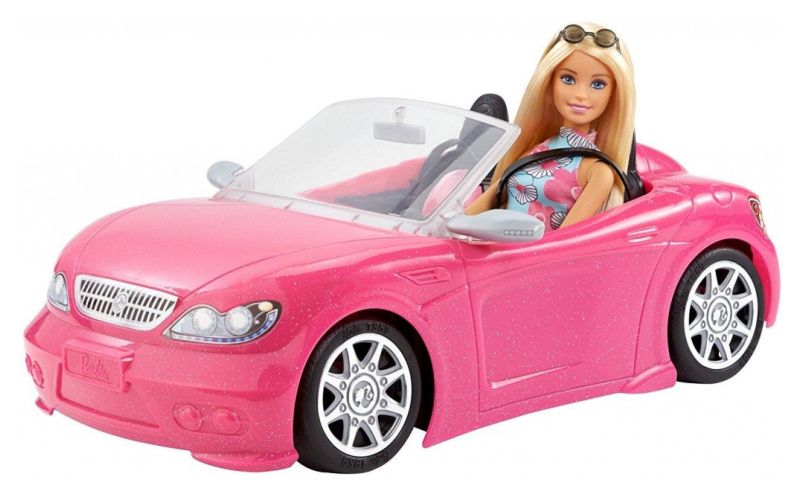 Barbie v kabrioletu