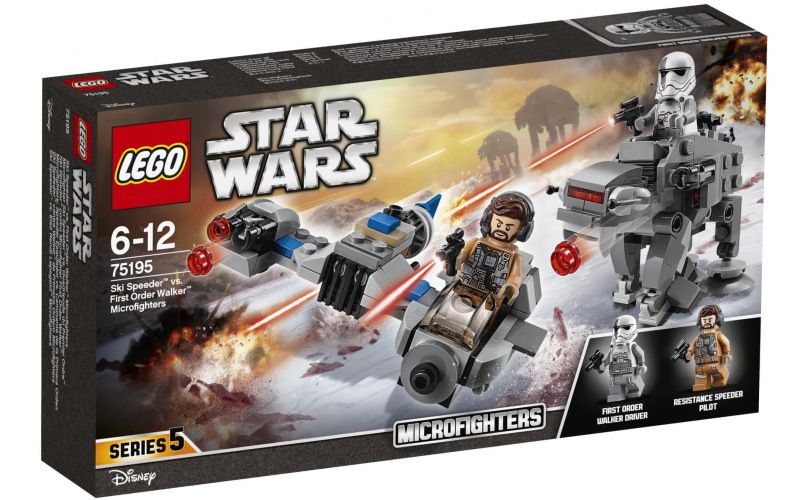 LEGO Star Wars 75195 Snežný spídr a kráčející kolos Prvního řádu