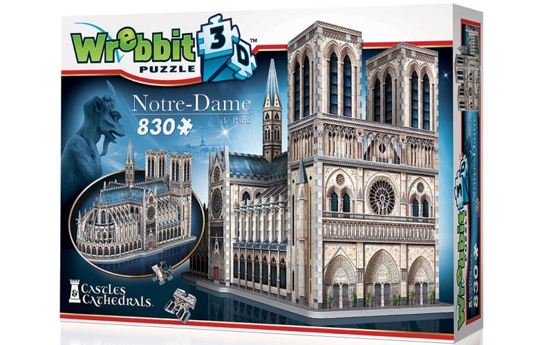 WREBBIT 3D puzzle Katedrála Notre-Dame 830 ks