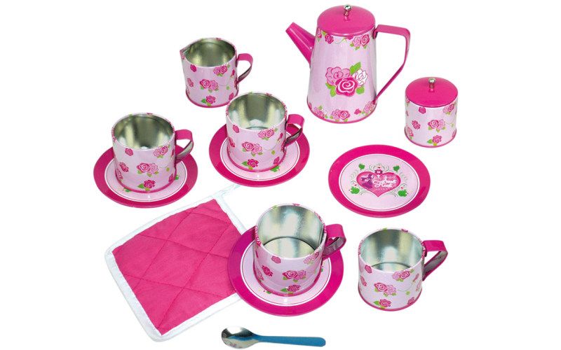 Dětský čajový set růžový