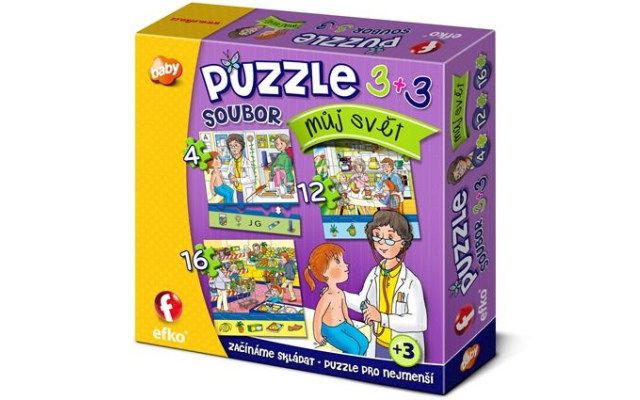 Soubor puzzle 3v1 - Můj svět