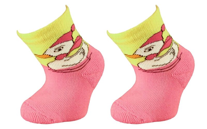 Trepon Dětské bavlněné ponožky KAČKA - žluté Velikost 16-18