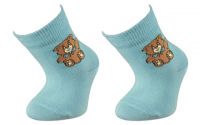 Kojenecké bavlněné ponožky Ferda - modré