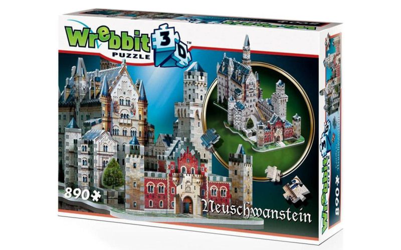 3D puzzle Zamek Neuschwanstein 890 dílků