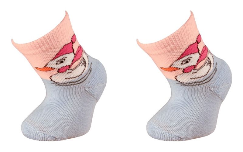 Trepon Dětské bavlněné ponožky KAČKA - růžové Velikost 13-15