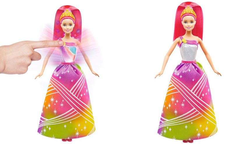 Mattel Barbie duhová princezna se světýlky a zvukem